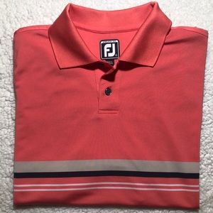 Footjoy Salmon Athletic Fit Polo